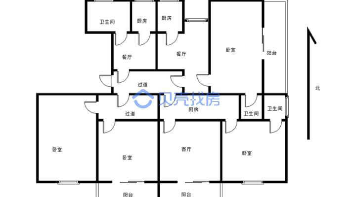 出售中央山公馆四室品质小区户型方正三朝南