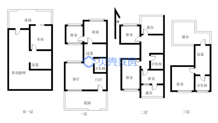 金地首府联排别墅 上下三层带地下一层 南北院子_烟台金地首府二手房6