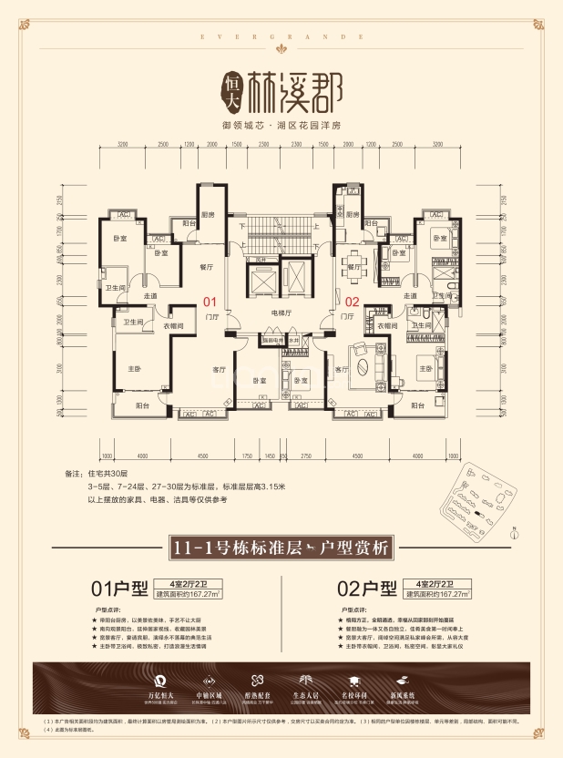 【株洲恒大林溪郡_株洲株洲恒大林溪郡楼盘】户型图