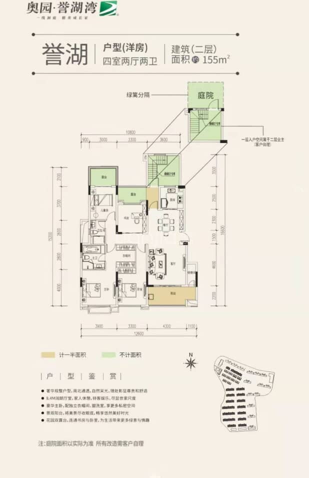 【奥园誉湖湾_岳阳奥园誉湖湾楼盘】户型图|房型图