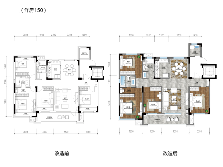 保利云禧4室2厅2卫户型图