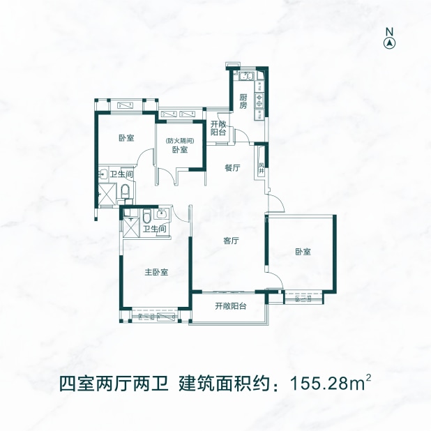 【恒大珺睿府_渭南恒大珺睿府楼盘】户型图|房型图