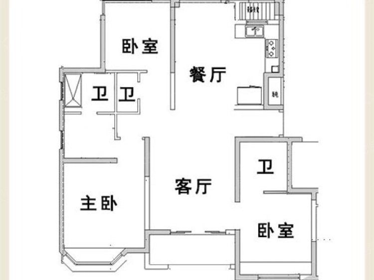 森兰壹公馆3室2厅3卫户型图