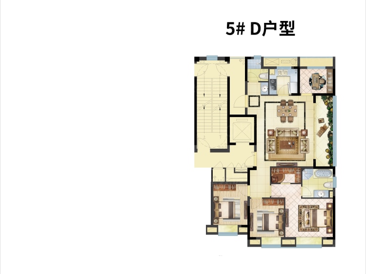 青樾府4室2厅2卫户型图