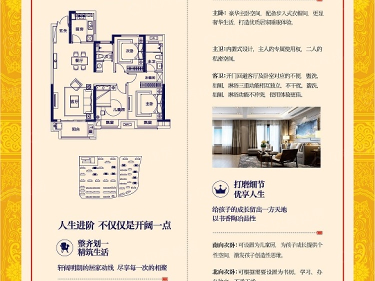 【京师国府_阜阳京师国府楼盘】三居室户型图|3室2厅1厨2卫建面 114m