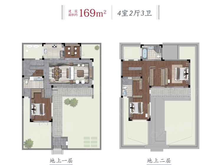 【绿城桃李春风_杭州绿城桃李春风楼盘】四居室户型图