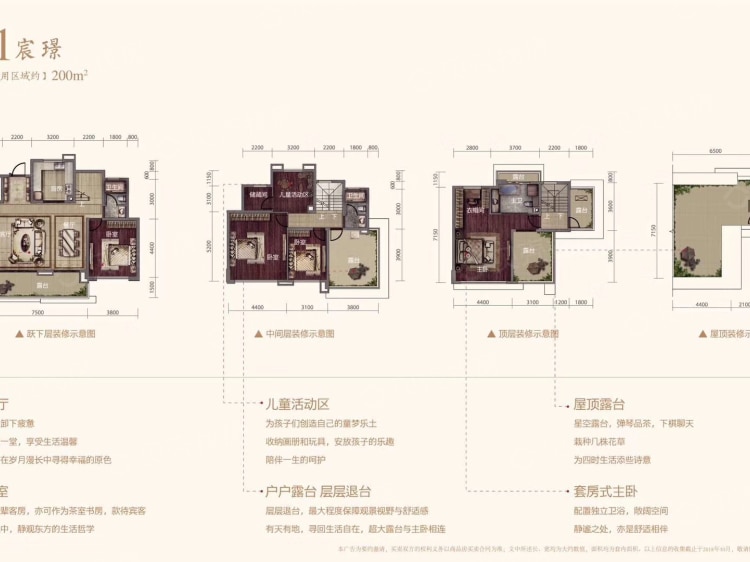 【保利堂悦_重庆保利堂悦楼盘】四居室户型图|4室2厅1厨3卫套内 152m