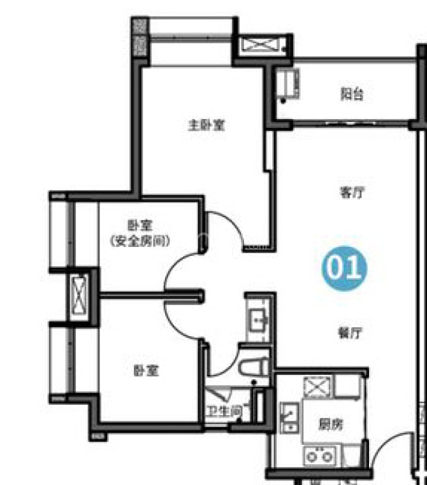 【时代倾城(鹤山)_江门时代倾城(鹤山)楼盘】户型图