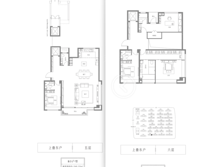 【建业新筑_郑州建业新筑楼盘】四居室户型图|4室2厅1厨5卫建面 246m