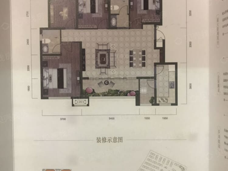 俊豪城4室2厅2卫户型图