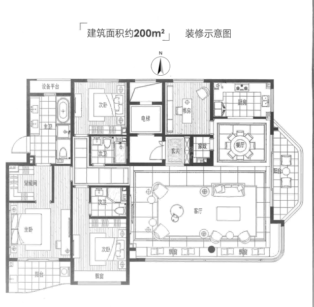 【融信公馆arc_杭州融信公馆arc楼盘】户型图|房型图