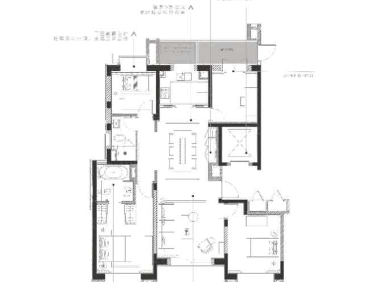 静安府东区4室2厅2卫户型图