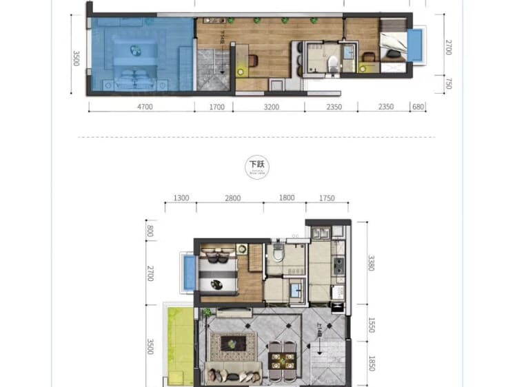 俊发蓝湖俊园4室2厅2卫户型图