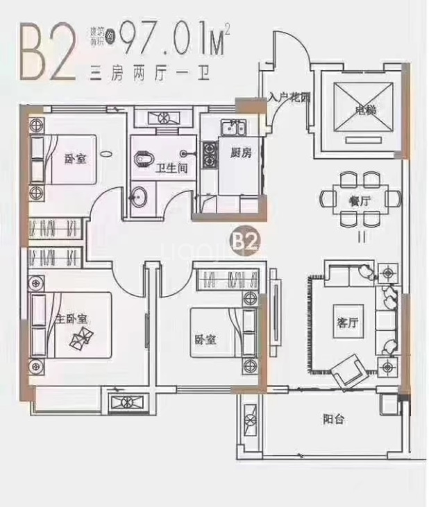 【新建城_南昌新建城楼盘】三居室户型图|房型图-南昌