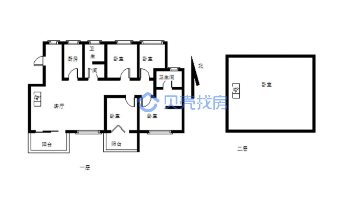 梧桐墅 4室2厅 南-户型图