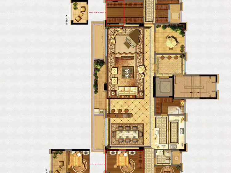 融信杭州公馆5室3厅3卫户型图