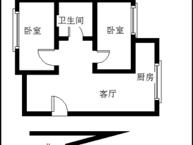 中鹏佳园 2室1厅 南 北-兰州西固区天鹅湖二手房