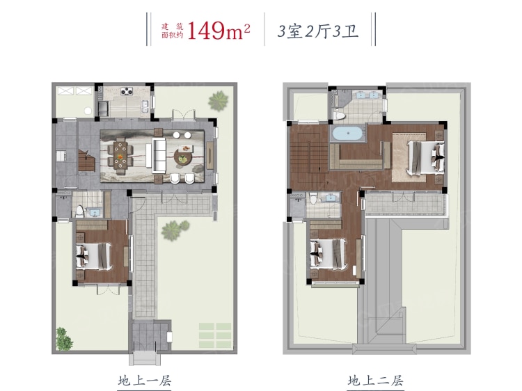 【绿城桃李春风_杭州绿城桃李春风楼盘】三居室户型图