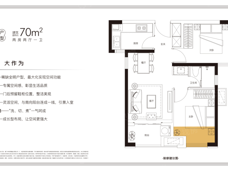 中铁诺德逸都2室2厅1卫户型图