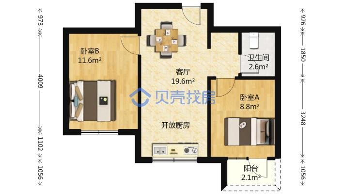 浑南白塔板块君海朗郡清水三阳户型