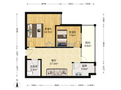 成南锦秀 2室1厅 64.4平米-成都成南锦秀户型图