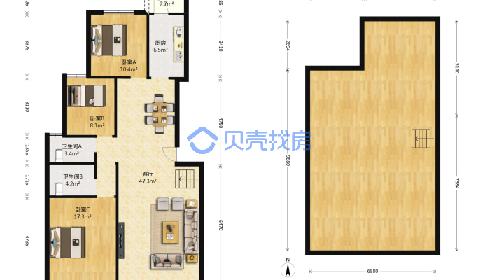 慢城八岛 大盘小区 环境优美 人车分流-户型图