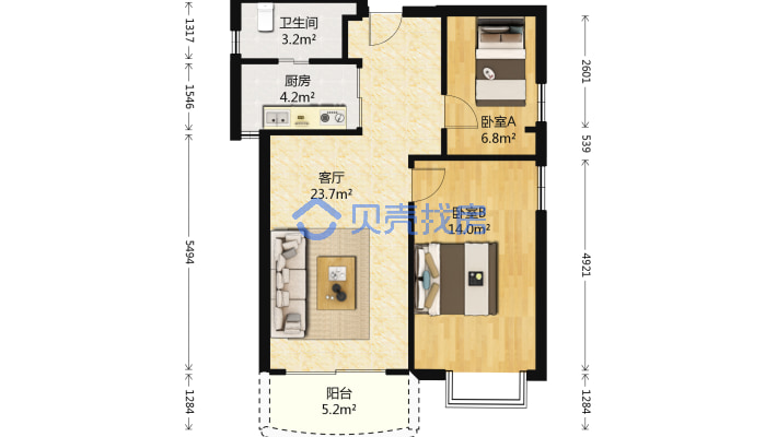 富力半岛花园户型方正通风采光好