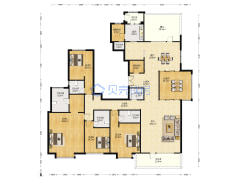 富力城南区 5室2厅 南 北-西安富力城南区户型图