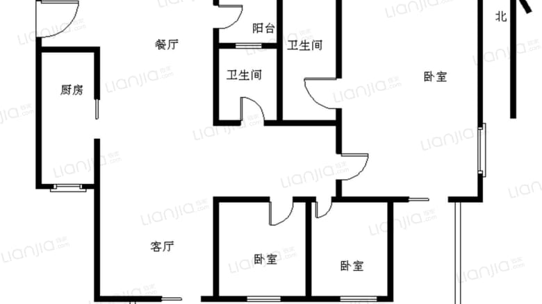 整租· 江源半岛 精装三房 户型方正