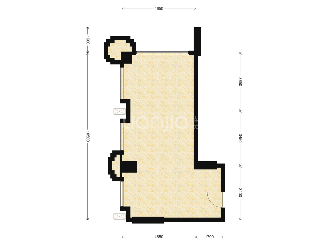 【北京城建龙樾湾_成都北京城建龙樾湾楼盘】一居室户型图|1室1厅1厨1