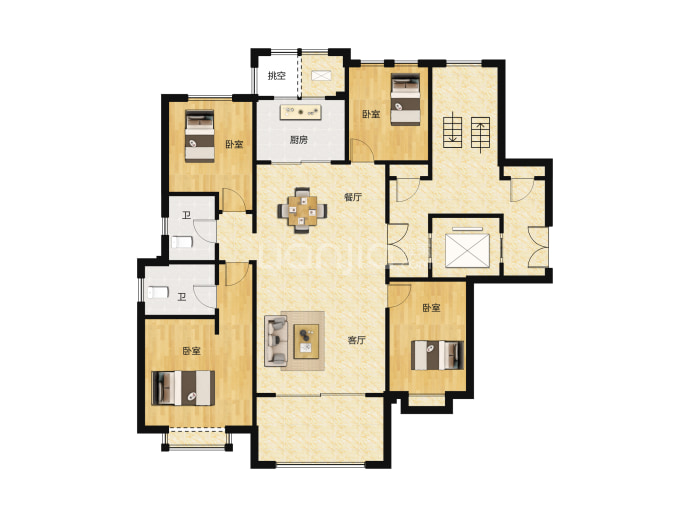 大华紫郡-建面 151m05