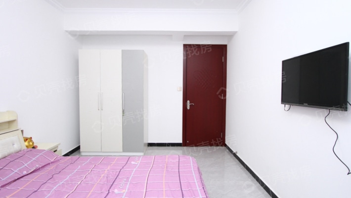 天明城名门世家一房一楼单身公寓精装修未入住带储藏室-卧室