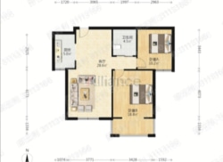 整租·开源嘉苑西区 2室1厅 南_开源嘉苑西区租房