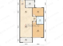 整租·恒大翡翠华庭 2室1厅 南/北_恒大翡翠华庭租房