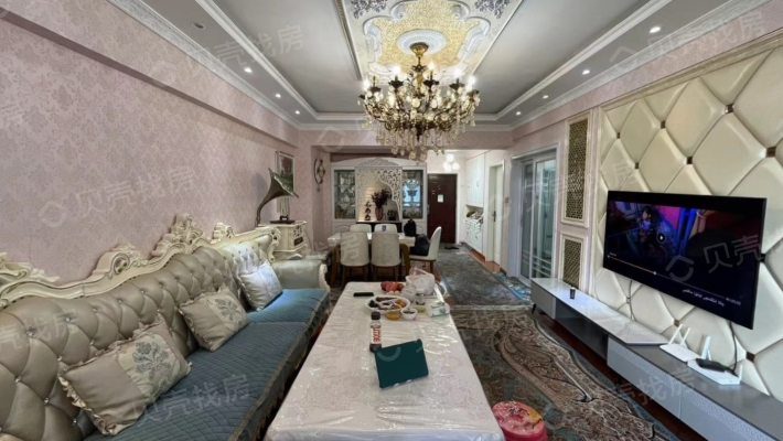 新华南路 新疆银行上层住宅 精装2室-客厅