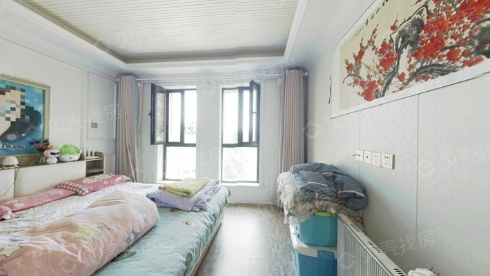 居家大户型宽敞明亮客厅卧室都有窗，利于室内通风-卧室C