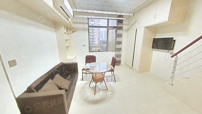 汇金广场精装修单身公寓 拎包入住-客厅