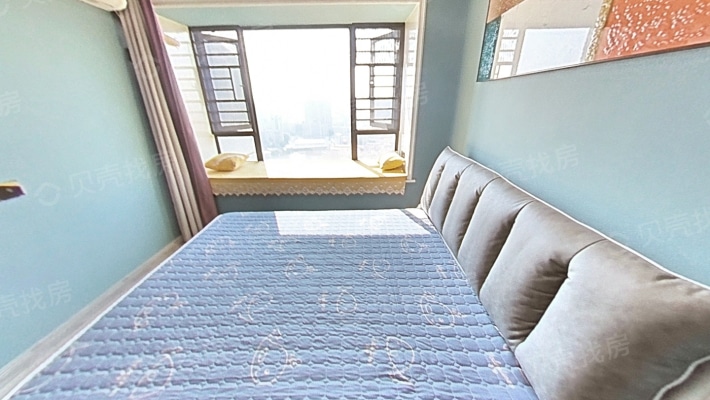 嘉豪新港湾3室2厅好楼层精装全配即买即住-卧室