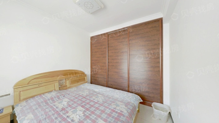 老北园春克西街林森国际小区103平3室中装通透边户地暖-卧室B