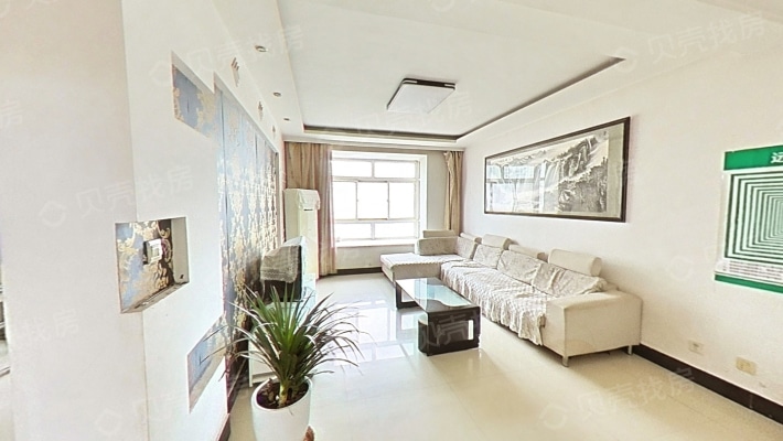 紫薇香河湾，两室顶楼，家具家电齐全，看房方便-客厅