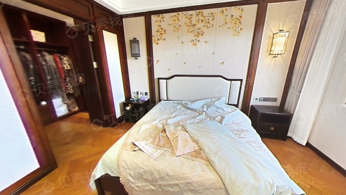 翡翠城顶层复式洋房诚心出售新中式风格，装修美轮美奂-卧室