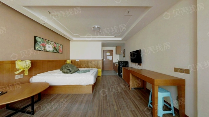 宝能旁YOYO公寓 酒店式的公寓-卧室