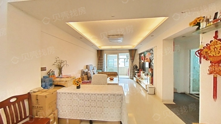 证满二年  江滩公园畔  长江花园精装大两室  拎包即住-客厅