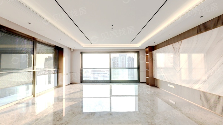 中海京叁號院高层大四居视野采光好-客厅
