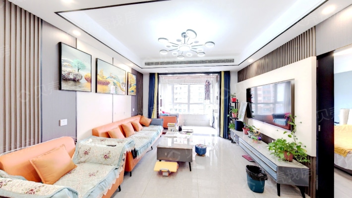 观澜尚城二期三室两厅 精装修 储藏间 品牌家电家具-客厅