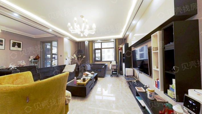 天玺精装电梯洋房，户型通透，环境优美，配套成熟-客厅