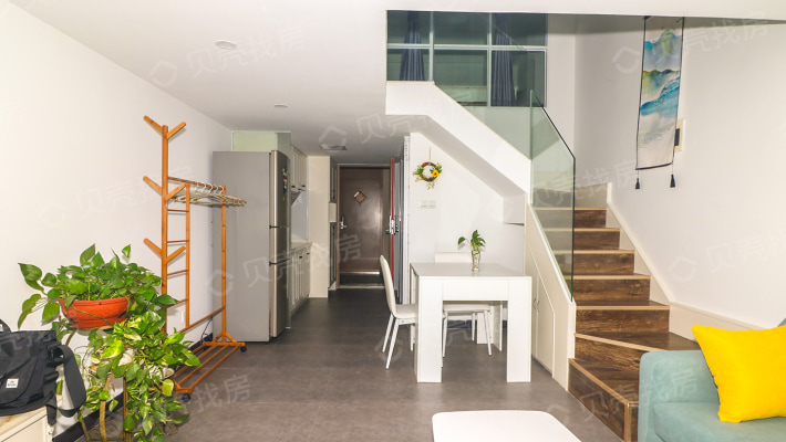 怡丰城旁海伦堡精美复式公寓两房一厅中高楼层