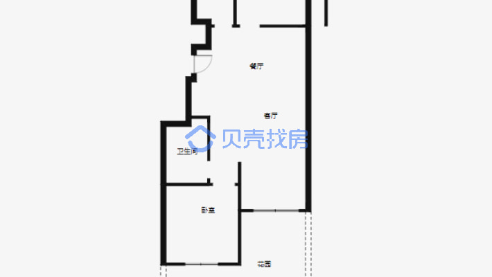 开发区实验旁中南锦悦府两室一楼花园电梯房急售-户型图
