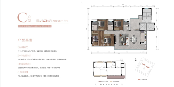 鹭岛鑫宸壹品--建面 143m²