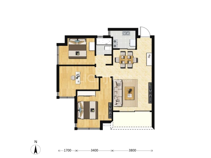 御景名都花园--建面 92m²